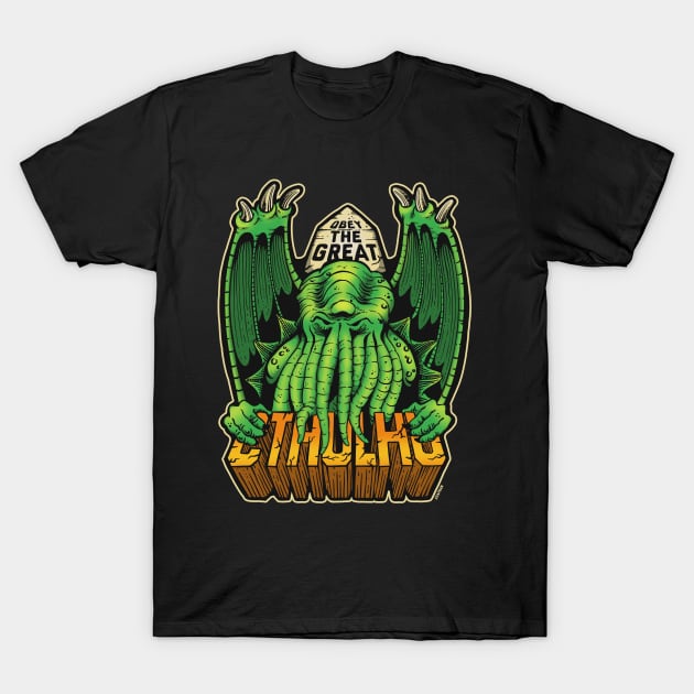 The Great Cthulhu T-Shirt by Azafran